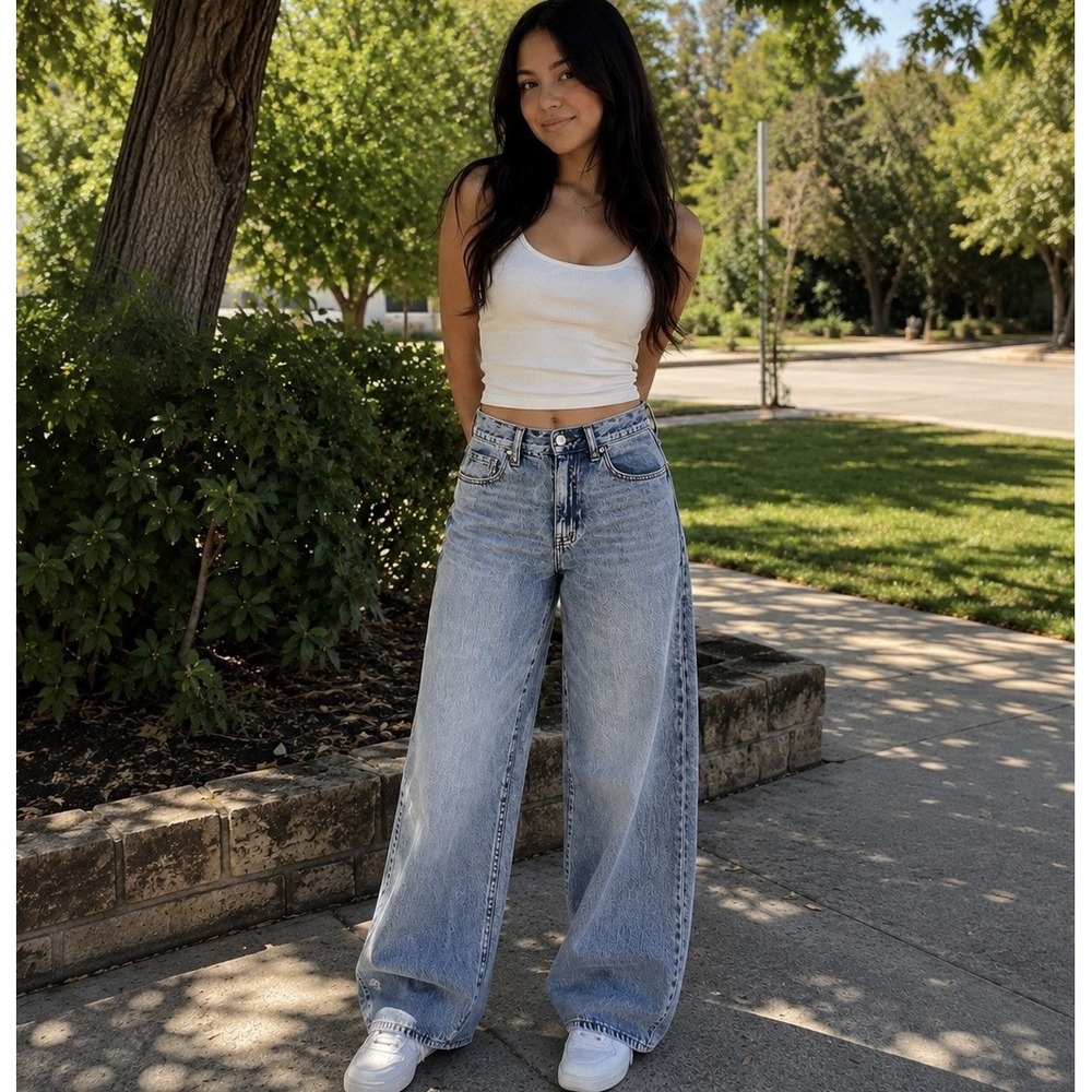 Madewell Jeans Women's Superwide Leg High Rise Size Actual 29" Tag 27"